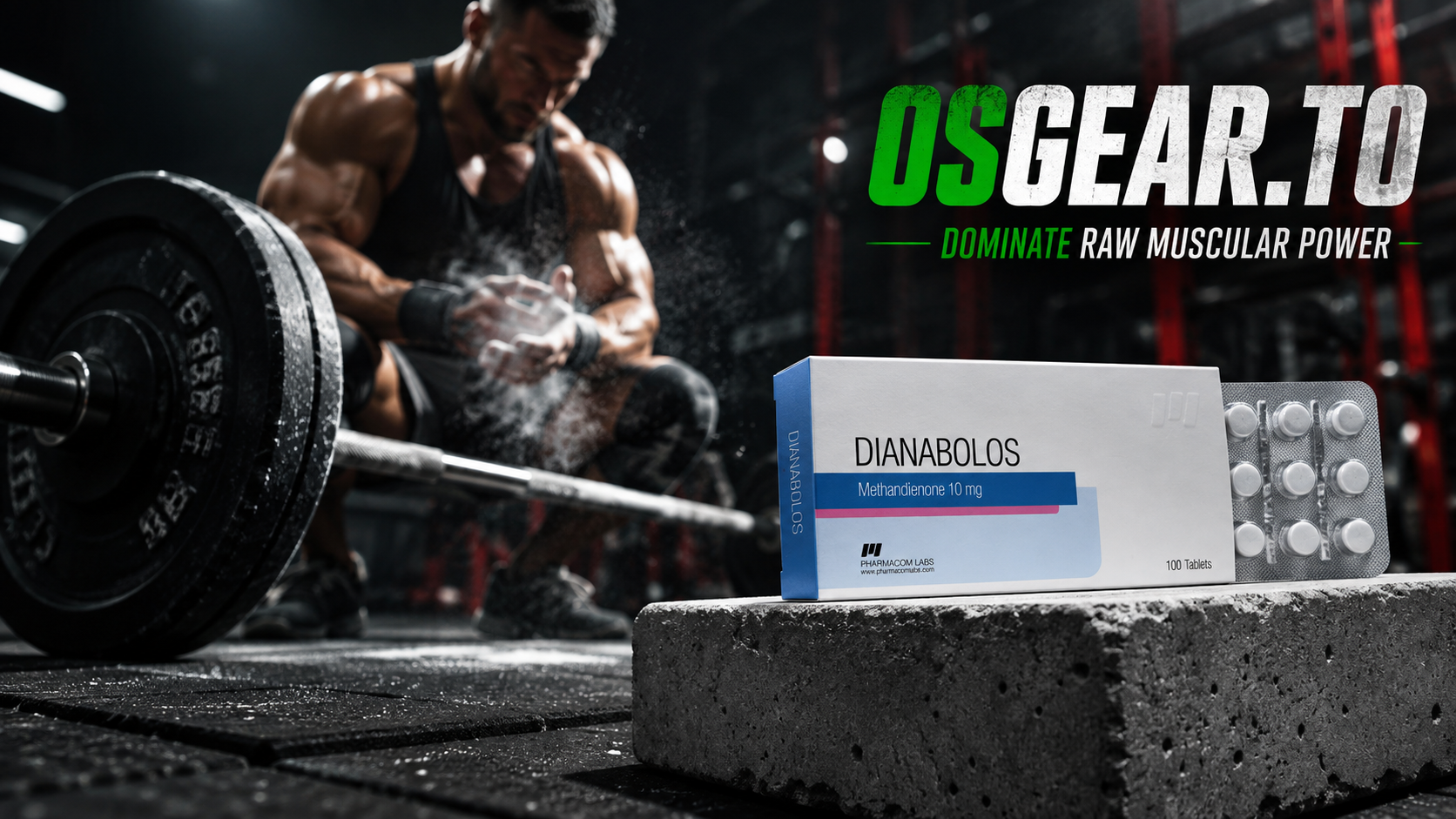 Dianabolos 10 blister pack by Pharmacom Labs presented for elite bodybuilding mass cycles